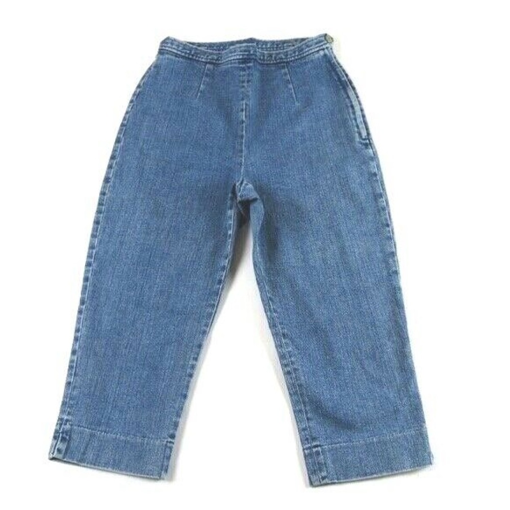 LAUREN RALPH LAUREN High Rise Cropped Jeans